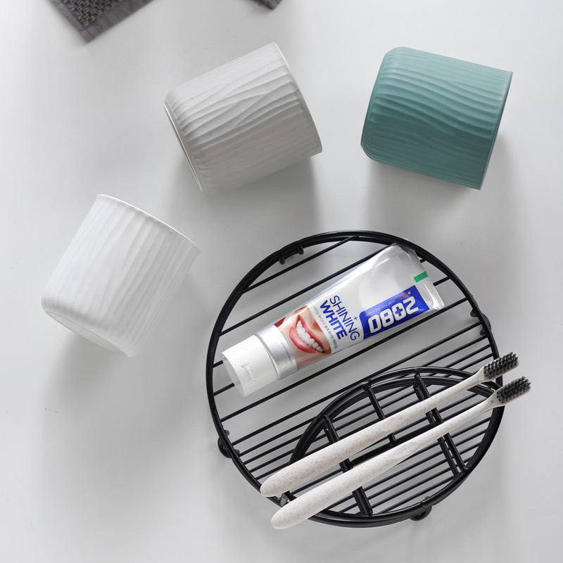 Nordic ins simple casa creativa pareja de cerámica enjuague bucal taza cepillo de dientes taza traje de almacenamiento rack