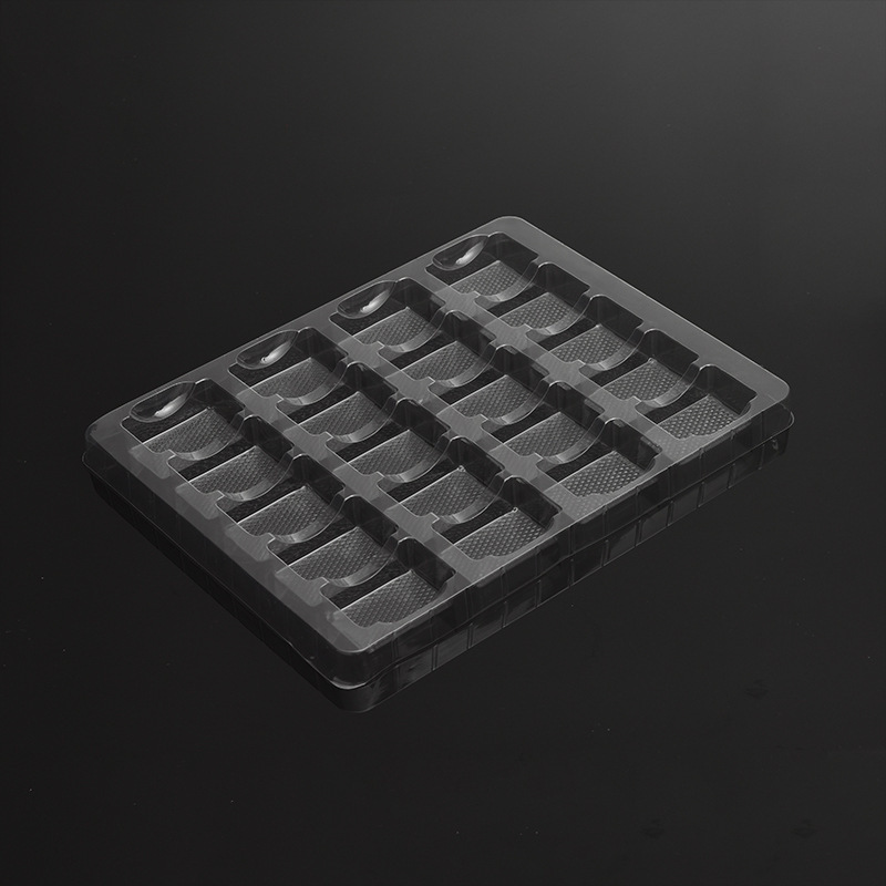 卸売り電子ブリスタートレイ白色透明petブリスターベースの電池プラスチックケースのブリスタートレイ|undefined