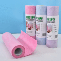 Bamboo fiber lazy wipe kitchen oil-proof dishcloth dry-wet two-use coconut shell wipe oil-proof scouring pad