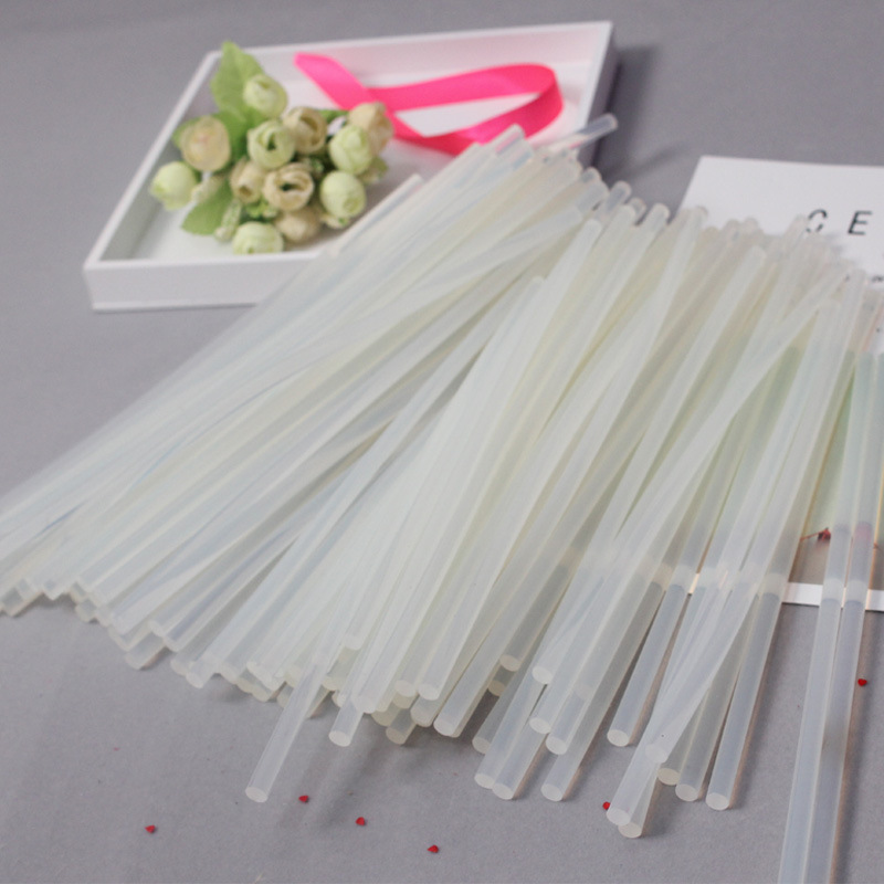 现货0.7cm瞬间胶透明热熔胶棒粘性强裙边用DIY饰品材料27cm