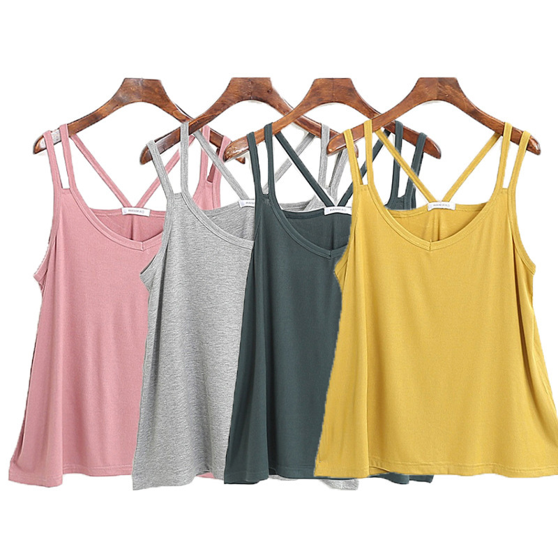 Pregnant Women Can Wear Large Swing Spring and Summer Elastic Thin Modal Loose Plus Fat Camisole Vest for Women Pregnant Women Can Wear Large Swing Spring and Summer Elastic Thin Modal Loose Plus Fat Camisole Vest for Women