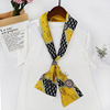 Su Mingyu Star in the same long scarf female spring and autumn ribbon tie bag simulation silk small scarf narrow silk scarf wholesale