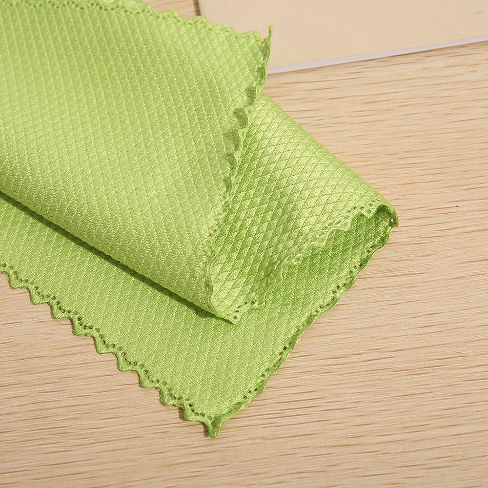 Fish‑scale microfiber cleaning cloth, thickened, high absorption, sizes 25×25–40×50 cm