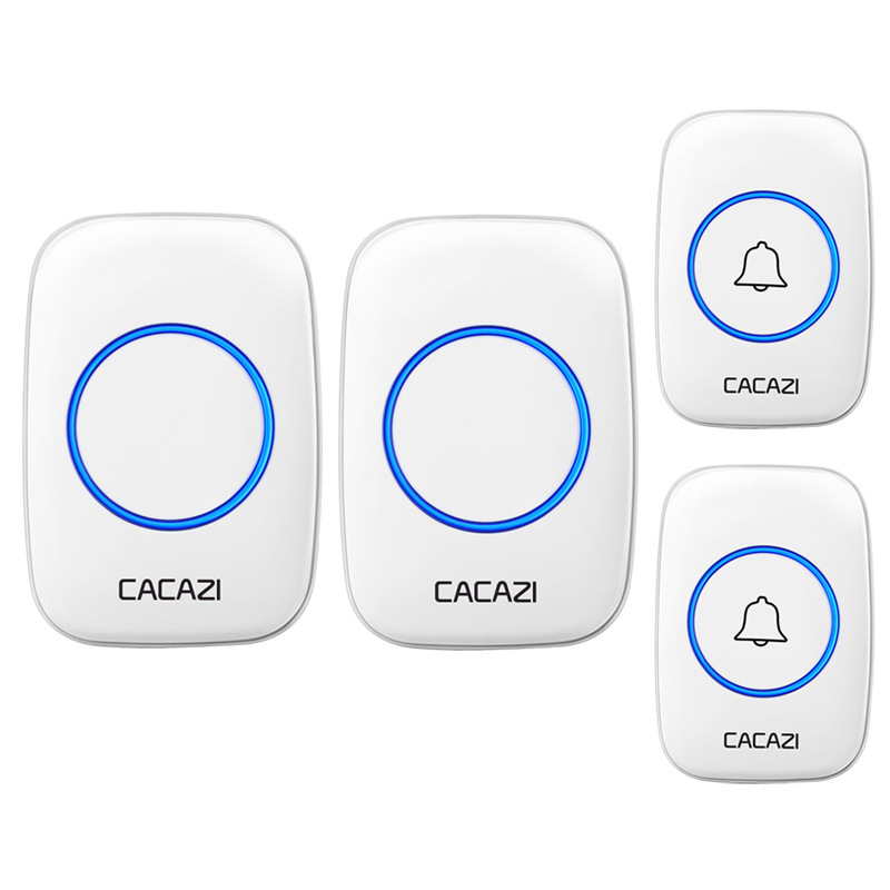 无线门铃家用防水闪光门铃直流电全用电池不插电门铃老人呼叫器