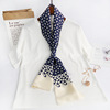 Su Mingyu Star in the same long scarf female spring and autumn ribbon tie bag simulation silk small scarf narrow silk scarf wholesale