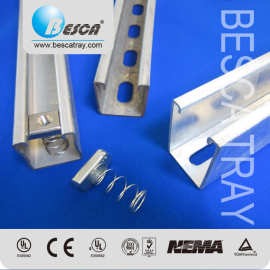 柏仕佳品牌桥架厂家 冲孔C型钢 托臂支撑系统