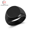 Fashionable trend ring, jewelry stainless steel, accessory, European style, factory direct supply