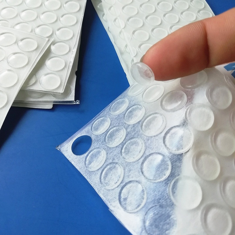 厂家直销自粘黑色硅胶垫防撞消音胶粒平面圆柱玻璃胶垫10*2背胶