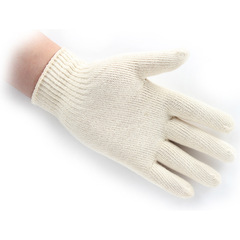 Junyu 71005C pure cotton thread gloves, encrypted and thickened, wear-resistant and breathable, 21-count cotton yarn, construction site handling labor protection gloves