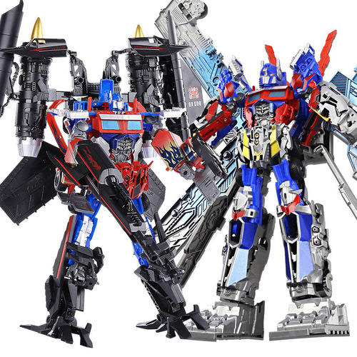 Transformation toys 4 large models Skyfire vest Optimus Prime battle armor King Kong large car robot hand model 5