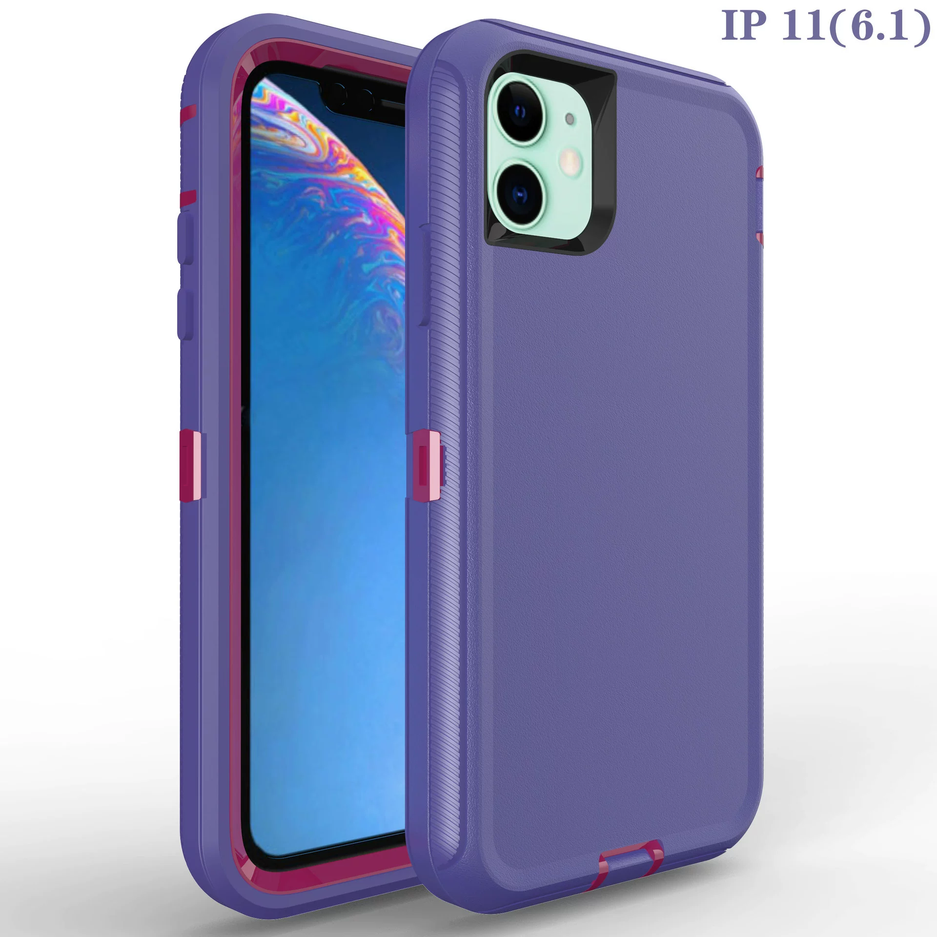 Protective Phone Case Neutral for iPhone 15 Plus, polycarbonate + TPE, dust‑water‑shock protection