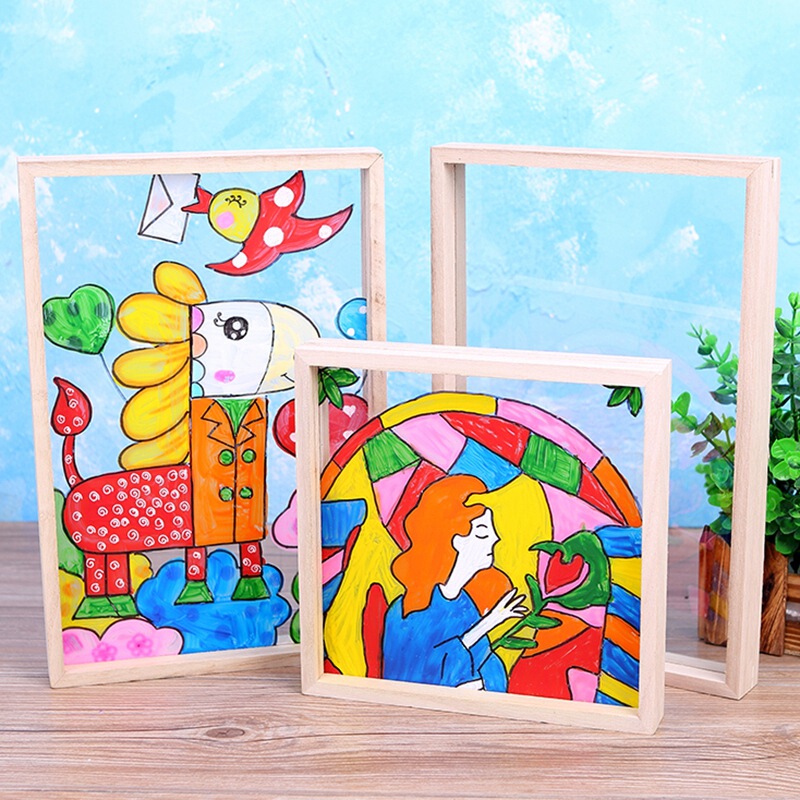 ✅ Acrylic Transparent Glass Picture Frame Solid Wood Photo Frame Kidsren's Kindergarten DIY Painting Creative Graffiti Handmade Materials ✅ Acrylic Transparent Glass Picture Frame Solid Wood Photo Frame Kidsren's Kindergarten DIY Painting Creative Graffiti Handmade Materials