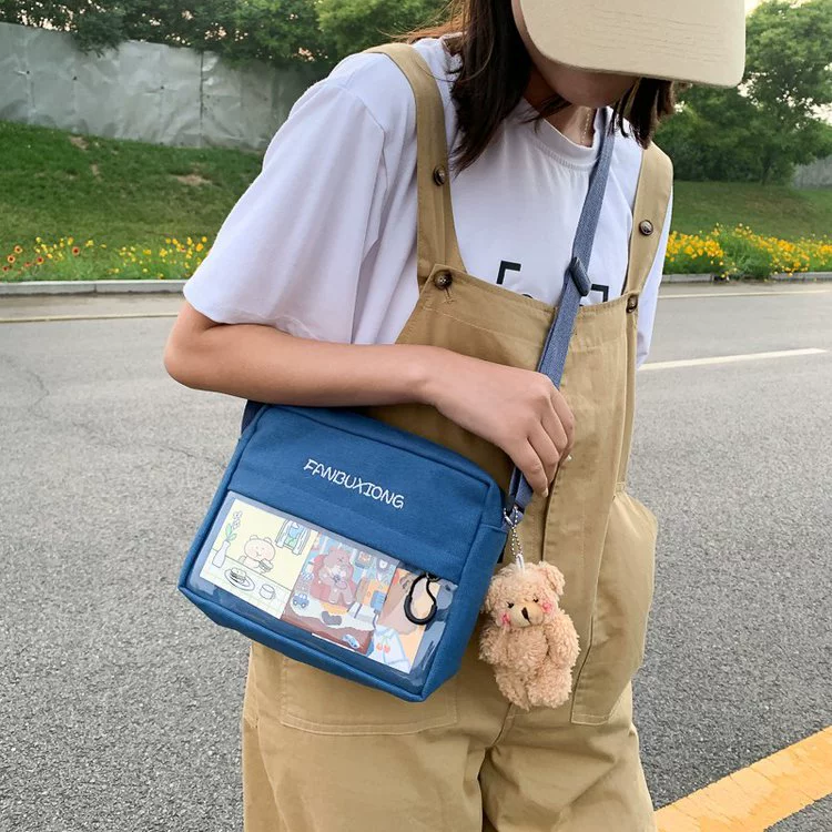 Брендовая детская сумочка-карман, сумка через плечо, сумка на одно плечо, Южная Корея, в японском стиле