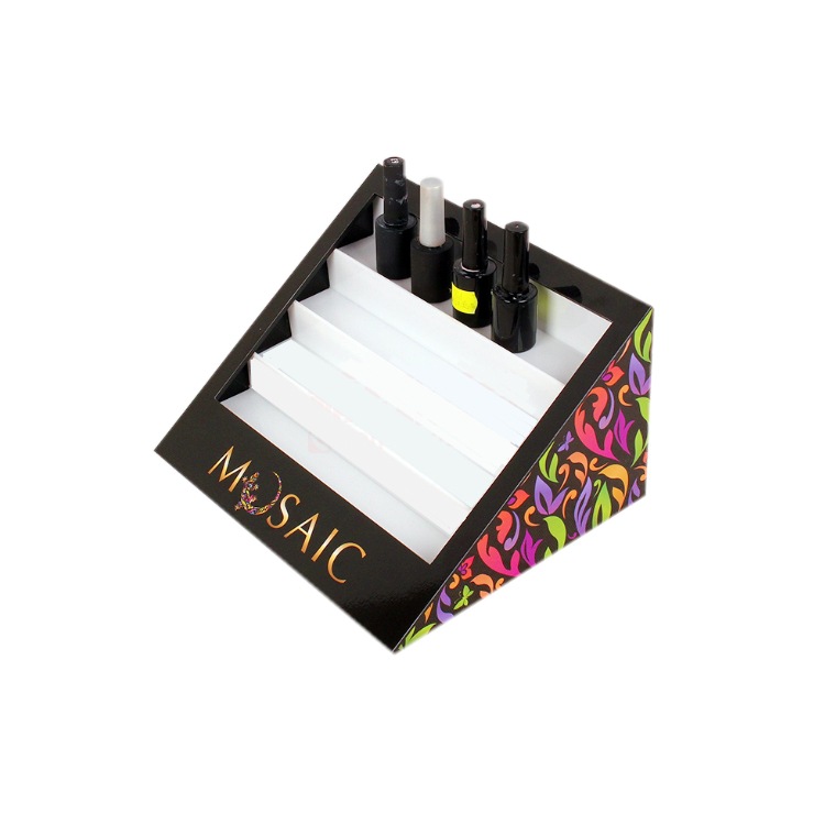 阶梯式彩妆展示架 有机玻璃化妆品展架定作 指甲油架