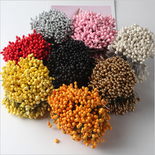 仿真5mm圆头花芯石膏花芯丝网花材料DIY手工饰品配件圣诞配件现货