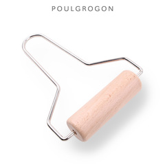 Cross-border pottery tools wooden roller pottery clay clay sculpting knife mud roller round wooden roller mud wheel rolling mud roller