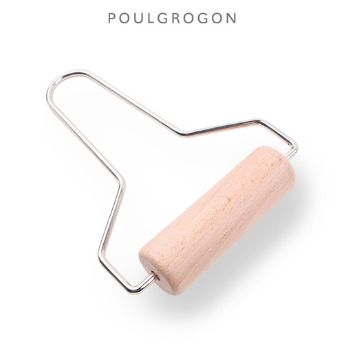 Cross-border pottery tools wooden roller pottery clay clay sculpting knife mud roller round wooden roller mud wheel rolling mud roller