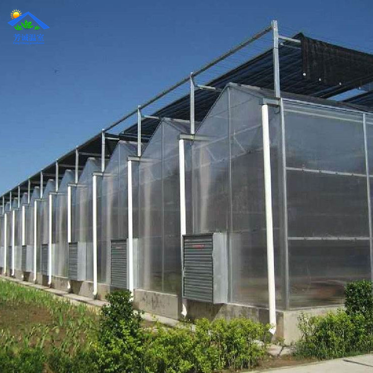 广东智能阳光板温室设计连栋科研温室大棚造价热镀锌钢管寿命长