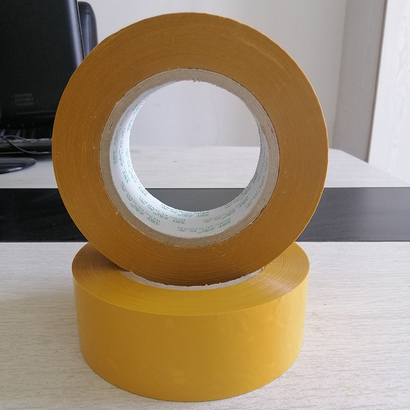 达明 透明封箱胶带快递打包胶布批发大卷厂家物流包装米色胶整箱