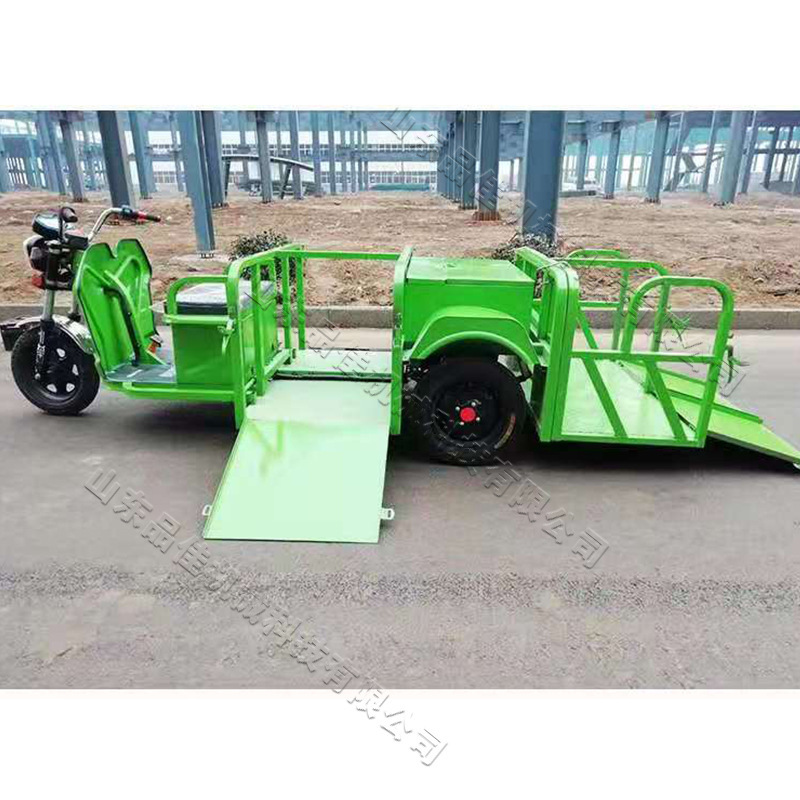 电动三轮垃圾桶搬运车 四桶六桶挂桶保洁车 物业垃圾桶转运车