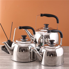 Stainless steel high-rise kettle spray color water pot wholesale boiling kettle thick electromagnetic gas stove electric heating sound water pot