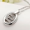 Necklace for beloved, pendant with letters, jewelry, silver 925 sample, English letters, Birthday gift