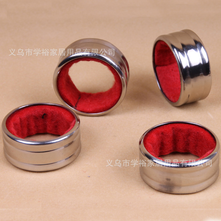 Cruzar la frontera de acero inoxidable vino goteo anillo de vino de franela extraíble práctico cocina bodega regalo vino conjunto