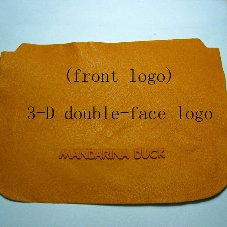 双面标牌印唛 鸳鸯鸟商标 鸭子商标 MANDARINA DUCK 立体胶标印唛
