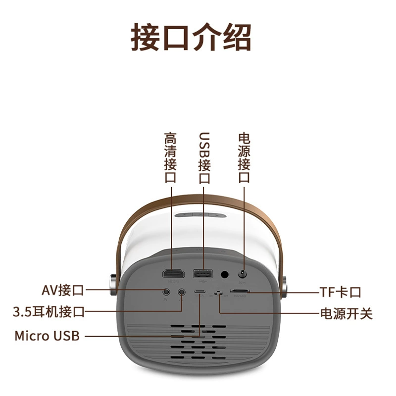 Новый настольный микро-проектор YG230 cross-border LED мини портативный HD 1080P проектор производитель