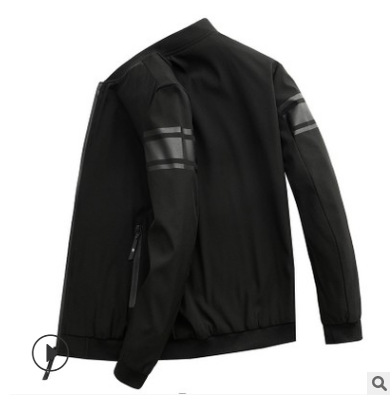 Chaqueta de los hombres primavera y otoño delgada moda coreana delgada chaqueta casual guapo juventud madura ropa de los hombres