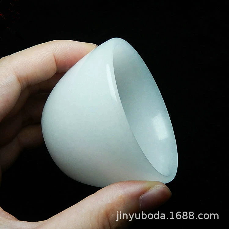 Wineglass white jade, tea cup, tea set