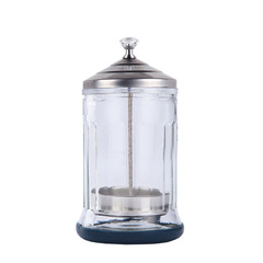 Manufacturer direct supply to hair salon glass cleaning bottle barber shop scissors tweezers cleaning hairdressing tools disinfection jar