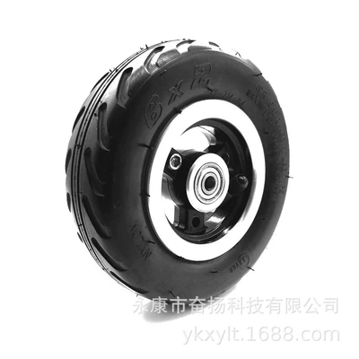 Fast wheel F0 electric scooter rear wheel 6x 2 high elastic non-inflatable tire widened wheel fastwheel (Elektrikli avtomobil şinləri)