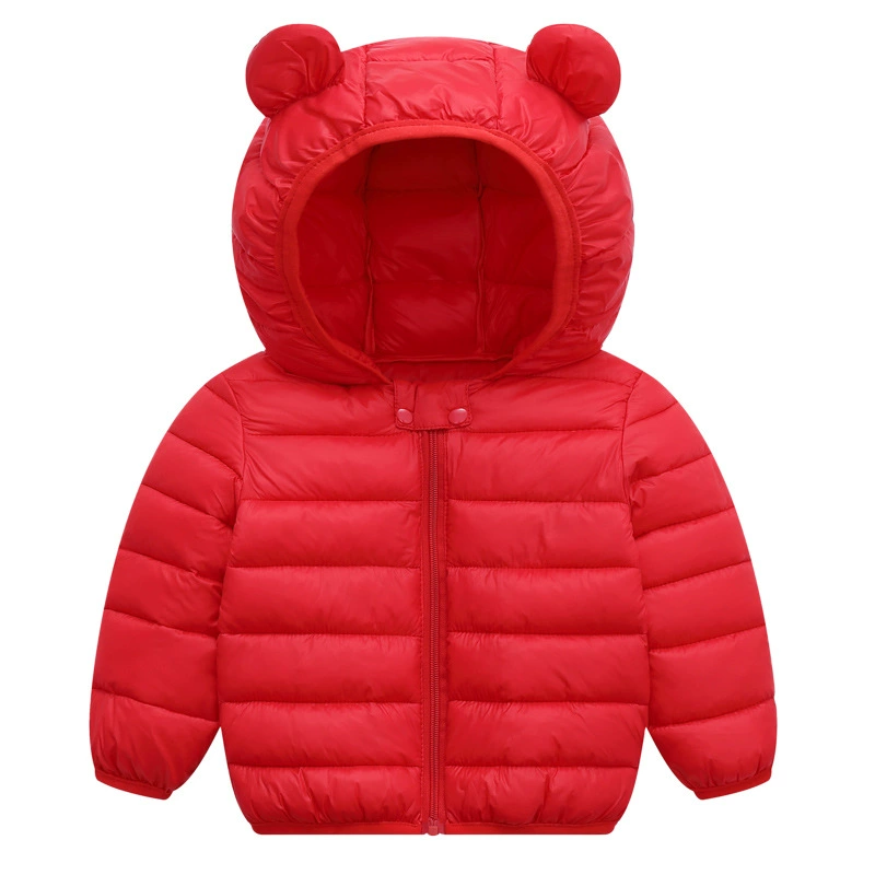 Новая детская легкая хлопковая куртка-пуховик 2025 года, зимнее пальто для малышей (мальчиков и девочек) 0-3 лет