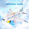 Universal electric airplane, music flashing toy, wholesale