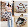 Travel bag, handheld capacious polyurethane shoulder bag, suitcase for traveling, equipment bag, Korean style