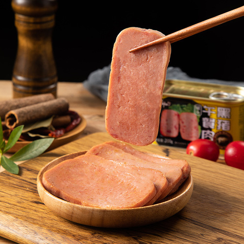 Kefan internet celebrity canned luncheon meat 200g canned pork ready-to-eat hot pot ham ready-to-eat