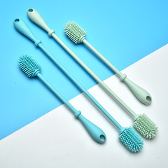 Silicone bottle brush, long handle silicone bottle cleaning brush, water cup thermos bottle cleaning brush, silicone brush