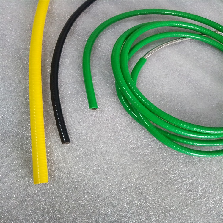 小口径双扣不锈钢软管 PVC包塑双扣金属软管穿线用颜色