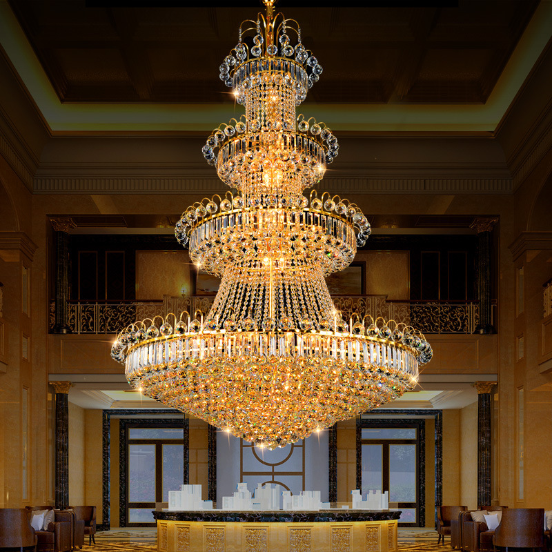 Compound Building Crystal Living Room Lamp Large Chandelier Villa Hotel Dining Room Long Chandelier Building Middle Building Living Room Hollow Staircase Light Compound Building Crystal Living Room Lamp Large Chandelier Villa Hotel Dining Room Long Chandelier Building Middle Building Living Room Hollow Staircase Light