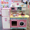 Wooden realistic family kitchen, toy for boys and girls for cutting, Birthday gift