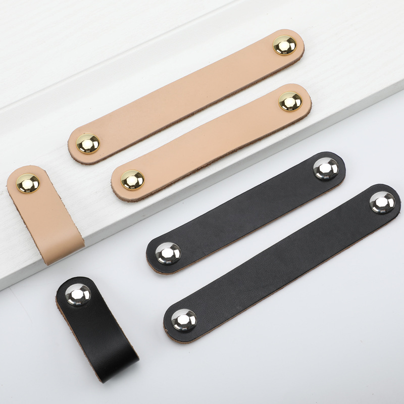 Pilar mango bolso color nórdico cajones armario puerta marrón negro cuero suave moda pequeña manija