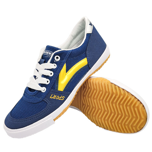 Men's and Women's Dual Star Table Tennis Shoes, Casual Sports Sneakers, Non-slip Cowhide Sole Canvas Badminton Training Shoes