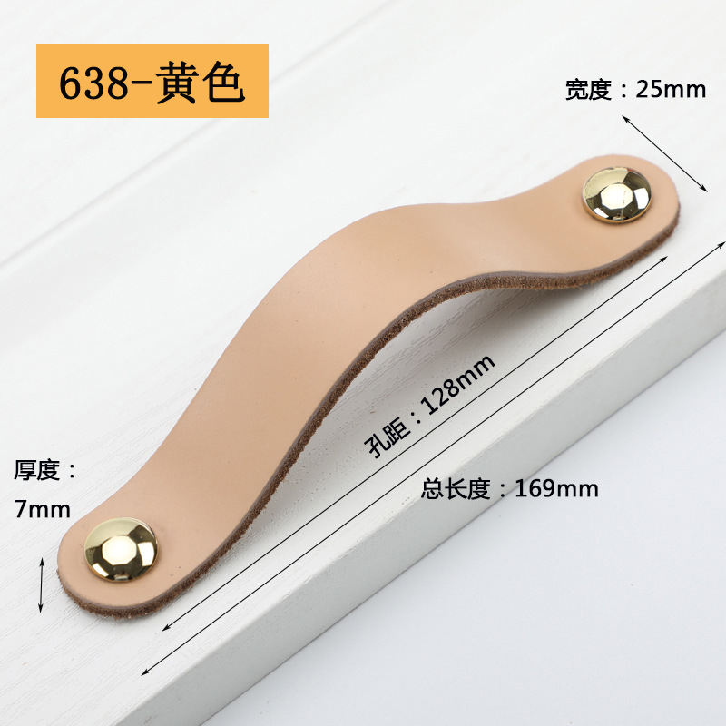 Pilar mango bolso color nórdico cajones armario puerta marrón negro cuero suave moda pequeña manija