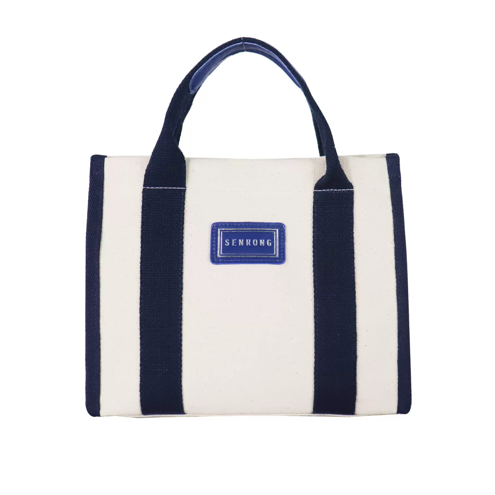 定制出口日本拉链16安帆布包拼接斜跨袋 国潮妈咪包简约千层包包