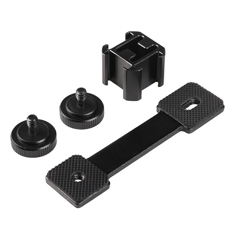 Poste de zapato frío de tres cabezas Zhiyun 4 Feiyu aplicable a Dajiang 2 estabilizador de garra mágica micrófono de conexión soporte de expansión de zapato caliente