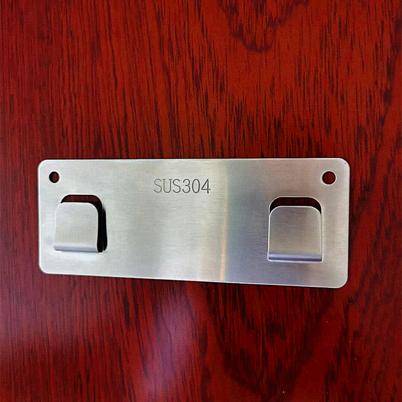 Nail-Free Hook Kitchen Bathroom Square Hanging Piece Double Hole Self-Adhesive Wall Hanging Rack Wall Punch-Free Multi-Purpose Hook