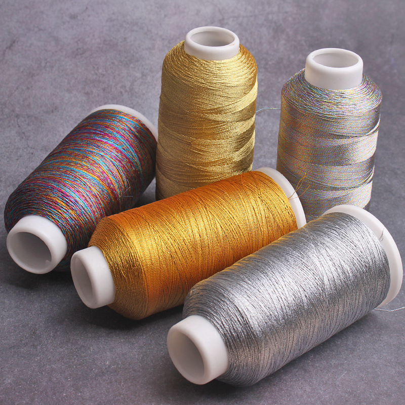 Large roll gold thread silver thread multicolored thread bracelet braided thread trembles gold broom gold thread tassel spike winding wholesale