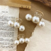 Cute hairgrip from pearl, crab pin, shark, universal hair accessory, Chanel style, new collection