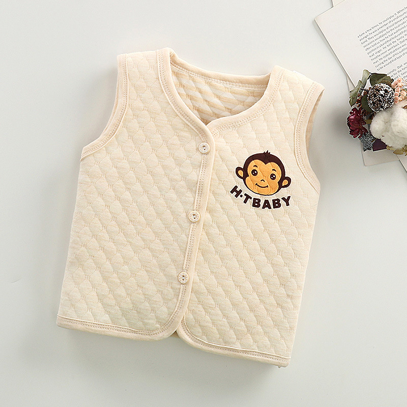 Жилет теплый желтый Обезьяна